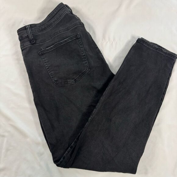 Pistola Black Slim Skinny Jeans Size 16W Stretch Mid Rise Classic Minimalist - Picture 2 of 9